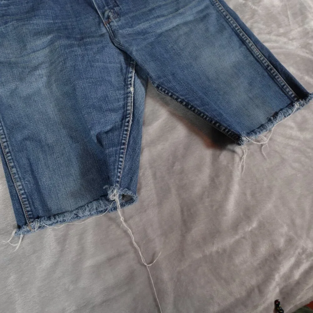 Vintage Wrangler Denim Cut Off Shorts Mens 34 (Fits 32x11) Western USA Made 60s